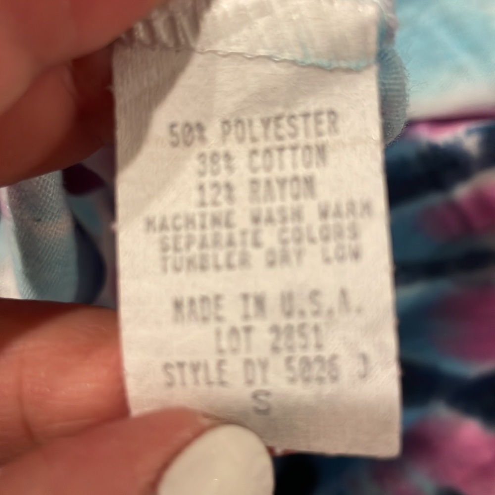 Lucy ❤️ tie dye tank top Juniors size S - Picture 5 of 6